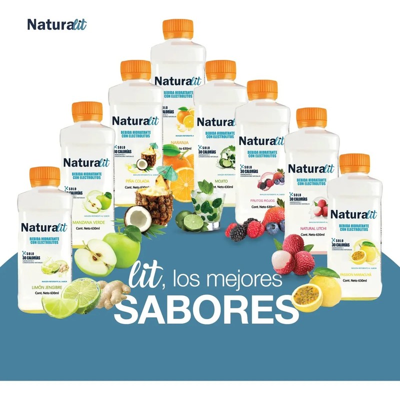 Bebida Con Electrolitos Sabor Maracuyá 12 Piezas Naturalit
