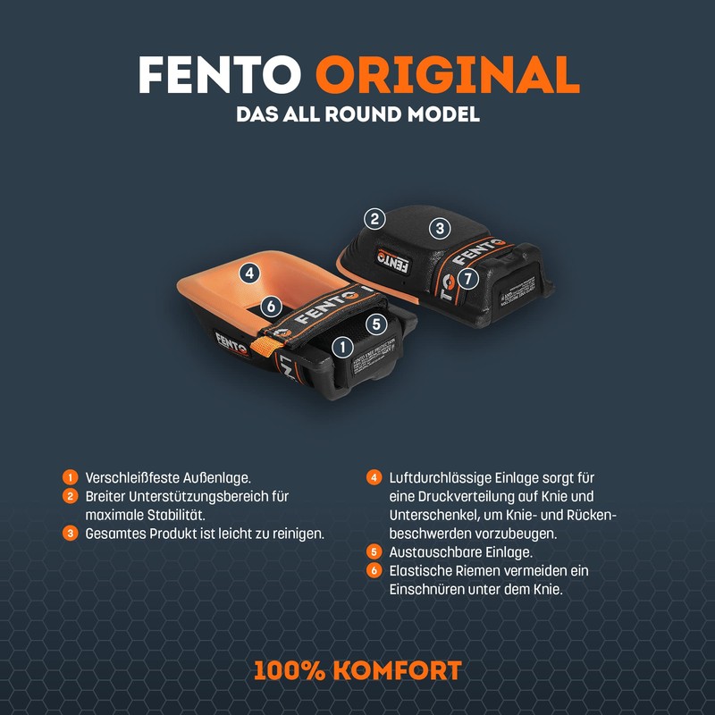 FENTO Original clip elastic bands, replaceable and adjustable clip elastic