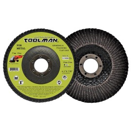 Toolman 4.5" 60 Grit Sanding Flap Discs 5PC 7/8" Arbor BTH014