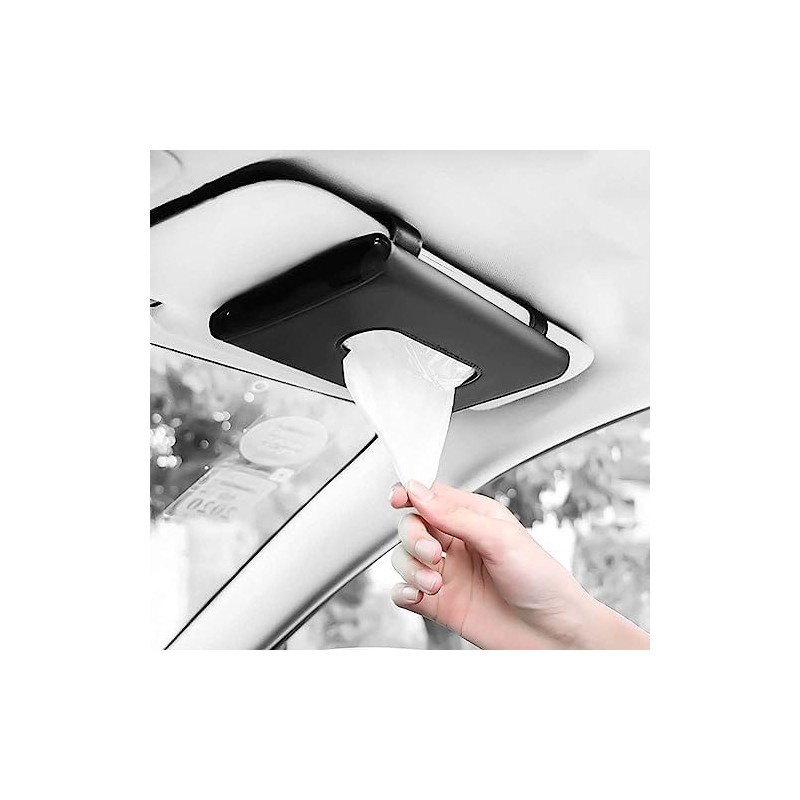 Timotech Soporte de Pañuelos para Auto de Cuero, Caja Parasol,