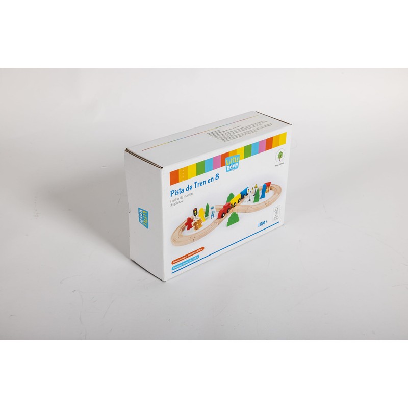 Hape 845765 Juguete Pista de Tren en 8, Madera