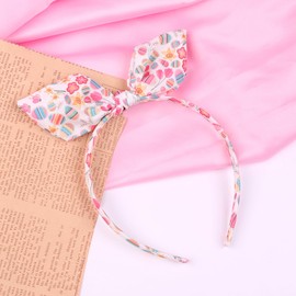 Easter Headbands for Women Spring Bows Headbands Cute Rabbit Bunny Ear Egg Chick Flowers Design Knoted Hairbands Easter Hair Accessories (Egg Flowers, 1 Count (Pack of 1))