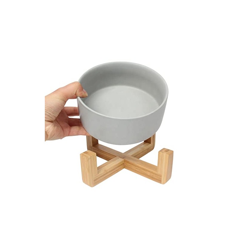 MATCHI Plato De Cerámica Comedero, Bebedro para Perros Y Gatos