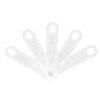 100pcs Clear Non Slip Silicone Clothes Hanger Grips Increased Friction