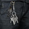 2 Pieces Retro Rope Keychains, Creative Keychains, Music Element Keychains,