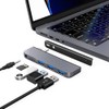 Qwiizlab Adaptador USB C Hub 5 en 1, puerto de