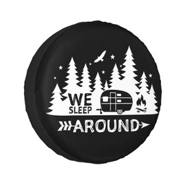 15 Inch Spare Tire Cover Fit Trailers RV SUV Truck Camper Travel Boat Weatherproof Sun Protection Wheel Tire Cover Universal Sleep