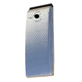 RBR Sonnenblende Compact 130 x 70 cm, UV-Schutz für Windschutzscheibe, Sonnenschutz, LKW, Allrad, Vans (130 x 70 cm), Metallisiert