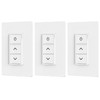 Sunco 3 Pack Smart Dimmer Switch, Double Rocker Wall Light
