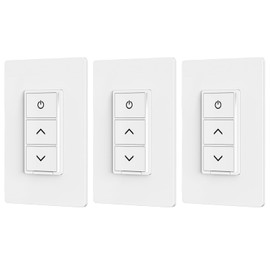Sunco 3 Pack Smart Dimmer Switch, Double Rocker Wall Light Switch, WiFi Compatible with Tuya, Smart Life, Sunco Lighting Smart App, 120V, Compatible with Alexa and Google Assistant
