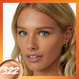 MAYBELLINE Maybelline Super Stay Up to 24HR Skin Tint, base de maquillaje de cobertura ligera a media radiante, maquillaje con vitamina C, 322, 1 unidad