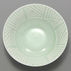 Hamatoto 404009 Hasami Ware Bright Bowl, S, Aqua, 4.6 inches (11.8 cm)