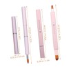 Baluue 2pcs Retractable Lip Brush Soft Bristle Lipstick Applicator Makeup