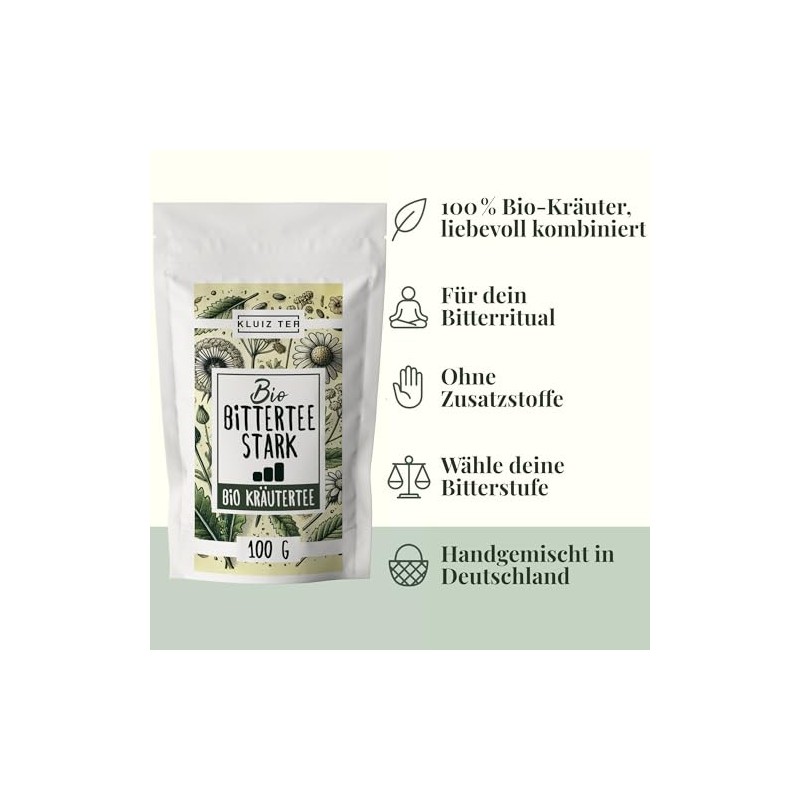 KLUIZ Tea Strong Organic Bitter Tea 100 g Bitter Tea