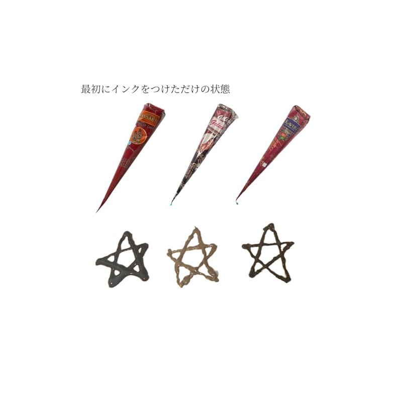 Temporary Tattoo Pen Henna Cone Color Cone Pen Ink Easy
