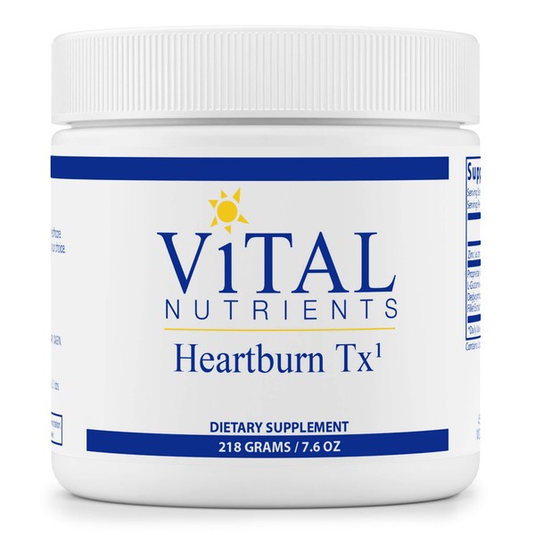 Vital Nutrients Heartburn Tx | Supplement Helps Decrease Occasional Heartburn and Indigestion | with Glycine, Glutamine and Licorice Root | Vegetarian | Gluten, Dairy and Soy Free | 50 Servings
