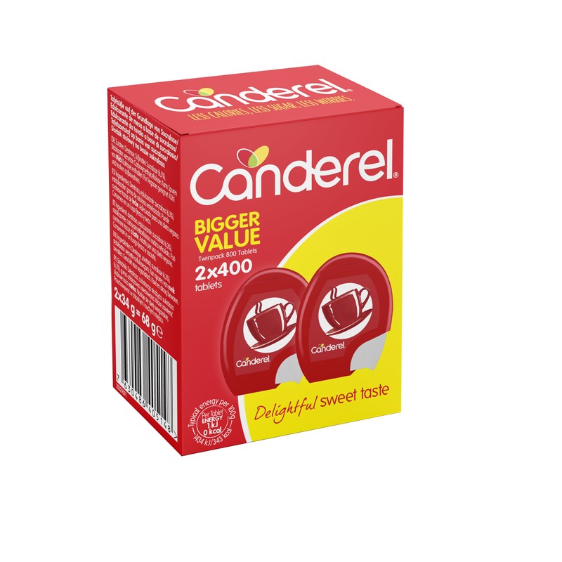 Canderel Sweetener Tablets without Calories Value Pack, 800 Tablets