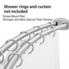 Utopia Alley Rustproof Wall Mounted Aluminum Double Curved Shower Curtain