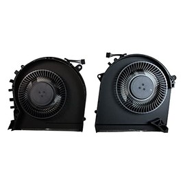 Power4Laptops 12-Volt-GeForce GTX10 / RTX2060 Grafik Version Ersatz Notebook Lüfter (Paar) kompatibel mit HP Omen 17-cb0010ni
