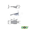 HKB ® Hettich 77013 Shelf Support Vari 10 Chrome-Plated Steel