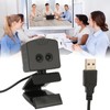 Binocular Webcam 2MP 1080P HD Wide Angles Front Conference Webcam