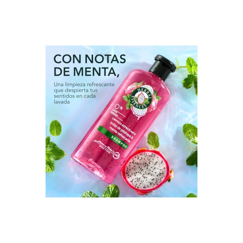 Herbal Essences Shampoo Limpieza Refrescante 400 ml