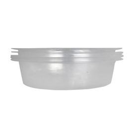 YSMN 12 Inch Clear Plastic Flower Planting Pot Saucer 5 Pack Plants Water Trays for Planters Heavy Duty Plant Drip Tray