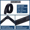 Barry.Wang Black Belt for Men Dragon Designer Buckle Chinese Sliding