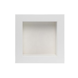 CountryArtHouse 8x8 White Shadow Box Frame with A 1 3/4" Usable Depth Includes White Suede Acid-Free Backing, UV Resistant Acrylic, & Hanging Hardware