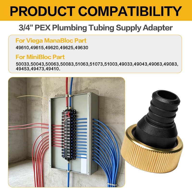 50141 Pex Manifold 1" Inlet 3/4" Outlet