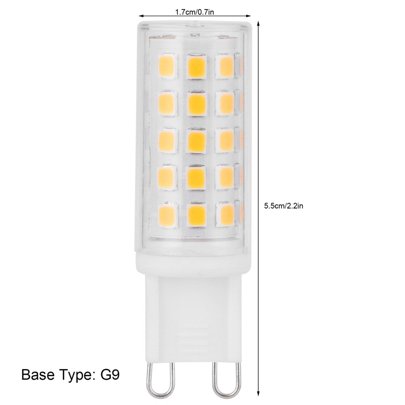 10PCS G9 Base LED Light Bulb 4W 54LED BiPin Bulb