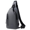 Hjkiopc Waterproof Sling Bags Mens Anti-theft Shoulder Crossbody Backpack with