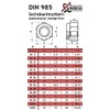 Locking Nuts (Standard Design) - M6 - (Pack of 100)