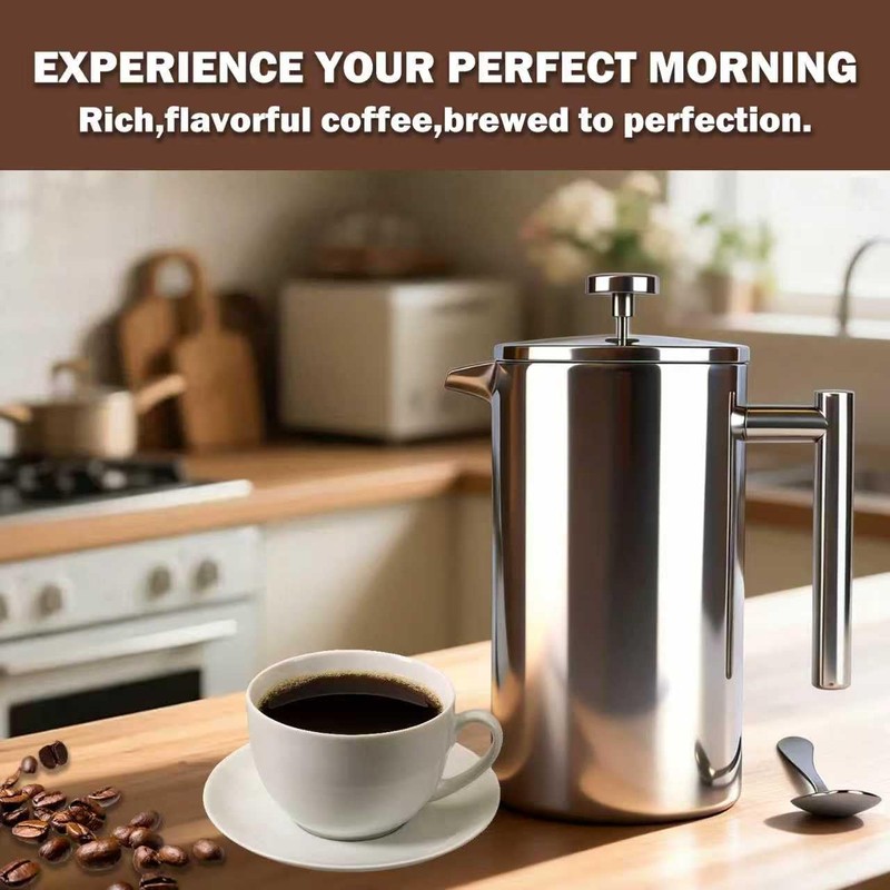 French Press Coffee Maker, Extra Large 61 oz (1.8L)