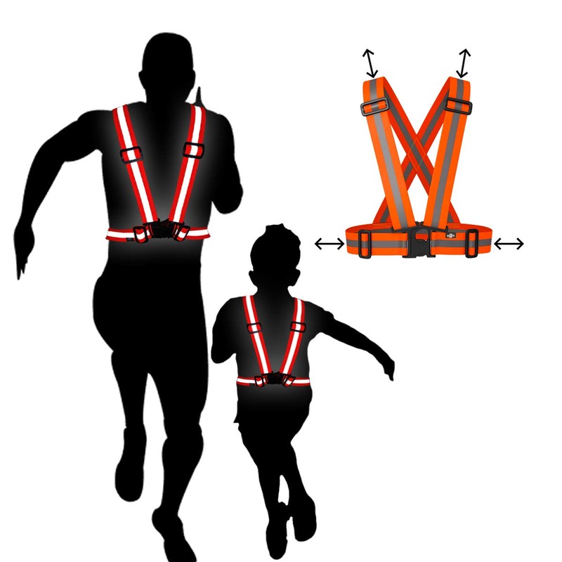 BTR High Visibility Reflective Vest, Sash, Bib, Gilet For Outdoor