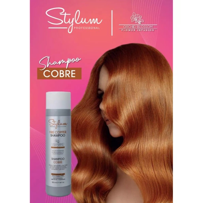 STYLUM Shampoo Matizador , Intensificador De Tonos Cobrizos