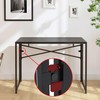 HOBINCHE Folding Small Computer Desk, Foldable Space-Saving Home Office Table,