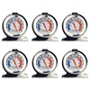 Voittozege 6 Pcs Refrigerator Thermometer, Large Dial Freezer Thermometer Classic