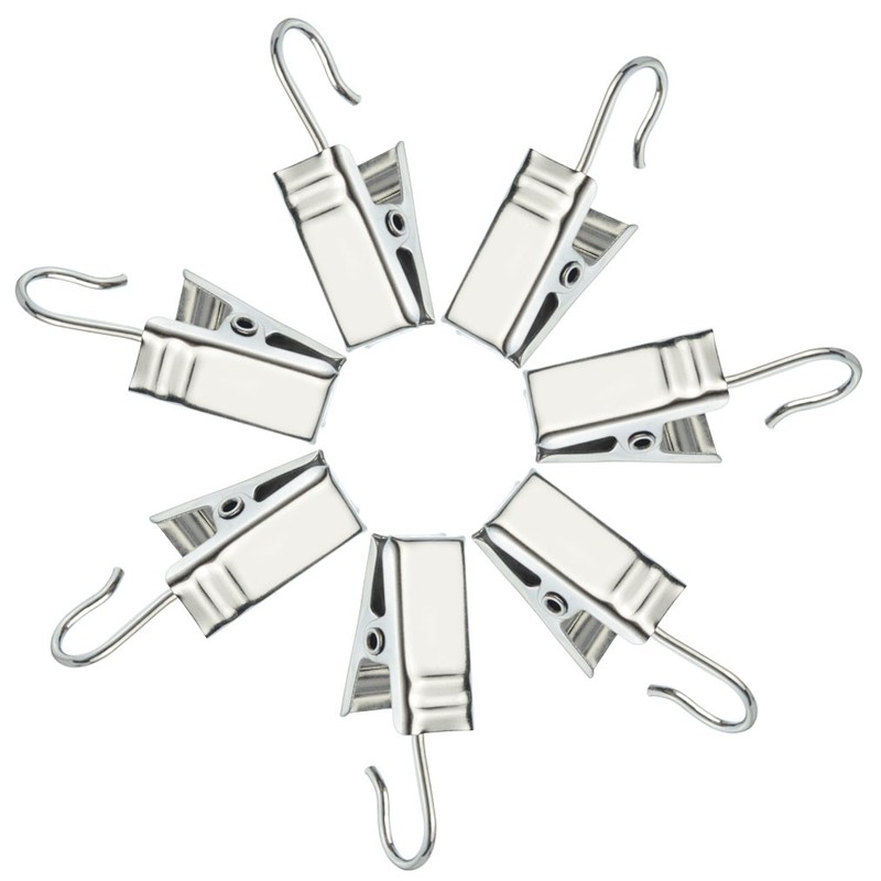 60pcs Metal Hook Clips, baotongle Hanging Curtain Clips Curtain Hook