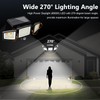 Solar Motion Sensor Outdoor Lights, 2500LM 210 LED Flood Light
