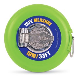 Learning Resources Wind-Up Tape 10 Meters/33 Feet, Early Math Skills, Easy Wind-Up Tape Measure, Construction Play, Ages 5+