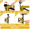 Tuntwcc Picture Frame Stapler with 2000 Refill Points, Point Drivers