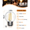 【Upgraded】 Dimmable E26 Led Bulb 60 Watt, G16.5 Light Bulbs