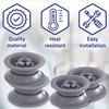 4 Pieces of Dishwasher Wheels for Upper Basket - with