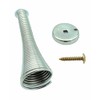 4 x Quality Chrome Silver Spring Door Stops with Screws