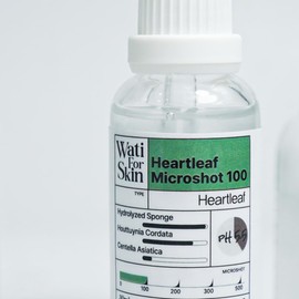 WATI FOR SKIN Heartleaf Essence Microshot 100, Lightweight Hydrating Serum for Sensitive Skin, Pore Care & Soothing, Non-Sticky & Fast Absorbing, Daily Skincare, 30ml