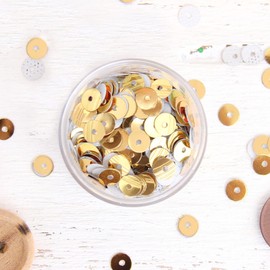 Threadart Hot Fix Loose Sequin - 4MM Gold Metallic - 720 per pkg - Hotfix