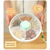 Compartments Reusable Portable Spinning Snack Container with 5 Compartment Dispenser