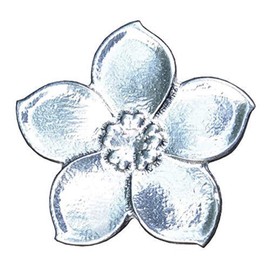 Forget Me Not Brooch, Hand Made in Fine Pewter, by William Sturt