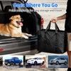 Back Seat Extender for Dogs, Heavy-Duty Hard Bottom Backseat Cover,